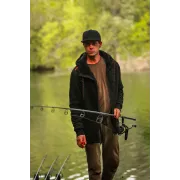 Hanorac Fox Sherpa Hoody, Black/Orange