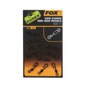 Vartej cu Agrafa Rapida FOX Mini Hook Swivels, Nr.11, 10buc/plic