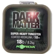 Fir Textil Cu Camasa Korda Dark Matter Super-Heavy Tungsten Coated Hooklink Weed Green, 10m