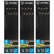 Riguri Matrix MXC-3 Barbless Bait Band Rigs, 15cm, 8buc/plic