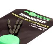 Opritoare Korda Tungsten Sinkers, Green, 9buc/plic