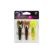 Kit Shad Fox Rage Critter UV Mixed Colour, 9cm, 3buc/plic