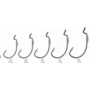 Carlige Kamatsu Offset Weighted Front Black Nickel Ringed Lestat, 3buc/plic