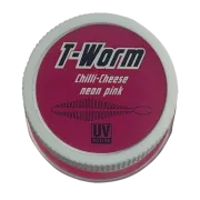 Shaduri Magic Trout T-Worm P-Tail Chilli-Cheese, Neon Pink, 6.5cm, 6buc/borcan