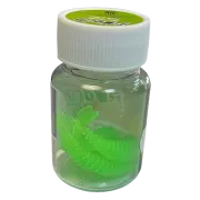 Shaduri Magic Trout T-Worm P-Tail Chilli-Cheese, Neon Green, 6.5cm, 6buc/borcan