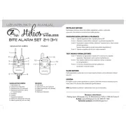 Set Avertizori-Senzori Pescuit Zfish Helios Bite Alarm + Statie Wireless , 3+1