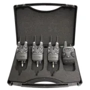 Set Avertizori-Senzori Pescuit Zfish Helios Bite Alarm + Statie Wireless , 3+1