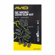 Kitul Micro QC Lead Clip pentru Plumb Pierdut Avid Carp, 5buc/plic