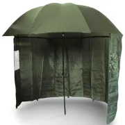 Umbrela cu Paravan NGT Green Fishing Brolly, Ø=220cm