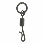 Vartej cu Anou Si Agrafa Rapida Avid Carp Quick Change Ring Swivel, 10buc/plic
