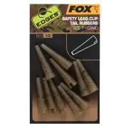 Fox Edges Camo Safety Lead Clip Tail Rubbers, Marimea 7