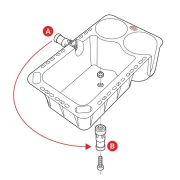 Organizator cu Suport Pentru Pahare Berkley Organizer with Cup Holder