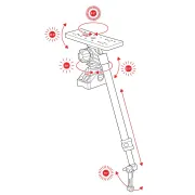 Suport Sonar si Sonda Berkley Fish F.Holder with Tele Transducer Arm L