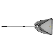 Minciog Telescopic Delphin, Conector V din Metal si Plasa Cauciucata, 60x60cm, 2 Tronsoane, 2.00m