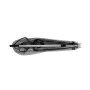 Minciog Telescopic Delphin, Conector V din Metal si Plasa Cauciucata, 70x70cm, 2 Tronsoane, 2.50m