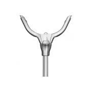 Minciog Telescopic Delphin, Conector V din Metal si Plasa Cauciucata, 60x60cm, 2 Tronsoane, 2.00m