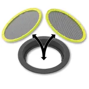 Sita Interschimbabila + Cadru Rigid Matrix Interchangeable Riddle & Inserts, Ø=33cm, 4mm