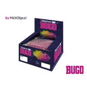 Larve Delphin Bugo Cheese, Culoare Pink, 4cm,  15buc/plic