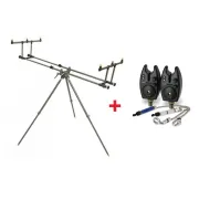 Rod Pod Tripod Elite 3 Posturi Zfish,2 Avertizori,2 Hangeri