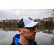 Sapca Preston White Ventamesh HD, plasa aerisire, marime universala