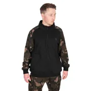 Hanorac Fox Light Weight Qtr Zip Hoody, Black Camo