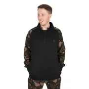 Hanorac Fox Light Weight Qtr Zip Hoody, Black Camo