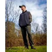 Hanorac Fox Light Weight Qtr Zip Hoody, Black Camo