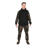Hanorac Fox Light Weight Qtr Zip Hoody, Black Camo