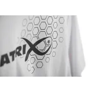 Tricou Matrix Hex Print - White