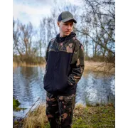 Hanorac Fox Light Weight Black Camo Split Zip Hoody