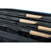 Husa Rigida Pescuit Preston Hardcase Rod Safe, 4 Lansete + 4 Mulinete, 194x25x14cm