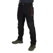 Pantaloni Lungi Fox Rage Pro Series Soft Shell Trousers, Storm Grey & Chilli Red