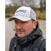 Sapca Pescuit Matrix Hex Print Cap, White