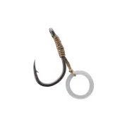 Carlige Legate Pescuit Korum Banded Hook Hairs, Barbed, 5buc/plic