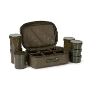 Geanta Momeala Fox Voyager 8 Pot Hookbait Case, 25x12x16cm