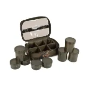 Geanta Momeala Fox Camolite 8 Pot Hookbait Case, 25x17x10cm