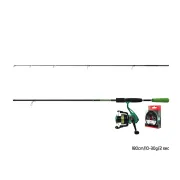 Set Spinning Delphin GreenSPIN, Lanseta Wasabi Spin NXT, 1.80m, 10-30g, 2buc + Mulineta Elixir 2000 + Fir Kyoto Verde 0.234mm-200m