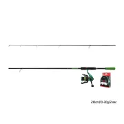 Set Spinning Delphin GreenSPIN, Lanseta Wasabi Spin NXT, 2.10m, 10-30g, 2buc + Mulineta Elixir 2000 + Fir Kyoto Verde 0.234mm-200m