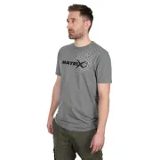 Tricou Matrix Hex Print, Grey