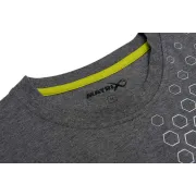Tricou Matrix Hex Print, Grey