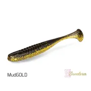 Shad Delphin ZANDERA UVs, MudGOLD, 10cm, 5buc/blister