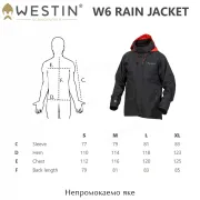Jacheta Impermeabila Westin W6 Rain Jacket, Seal Black