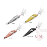 Lingura Oscilanta Delphin Slot, Culoare Black Nickel, 15g