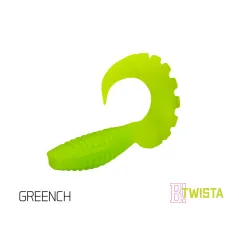 Twister Delphin TWISTA UVs, 10cm, 5buc/plic, Culoare Greench