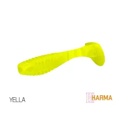 Naluca Shad Delphin KARMA UVs, 10cm, 5buc/plic, Culoare Yella