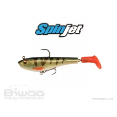 Swimbait Hibrid Biwaa Spinjet 4",Culoare Gold Perch, 10cm, 18g