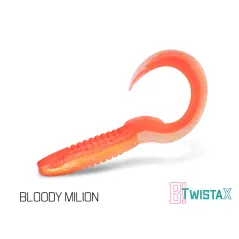 Twister Delphin Twistax Eeltail UVS, 15cm, 5buc/plic, Culoare BloodyMilion