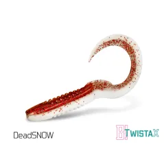 Twister Delphin Twistax Eeltail UVS, 6cm, 5buc/plic, Culoare Deadsnow