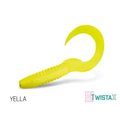 Twister Delphin Twistax Eeltail UVS, 6cm, 5buc/plic, Culoare Yella