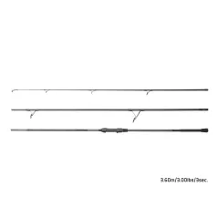 Lanseta Crap Delphin CorsaBlack NERO 3,60m, 3.00lbs, 3 Buc